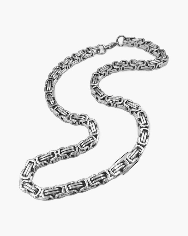 Byzantine Chain in Stainless Steel view 3