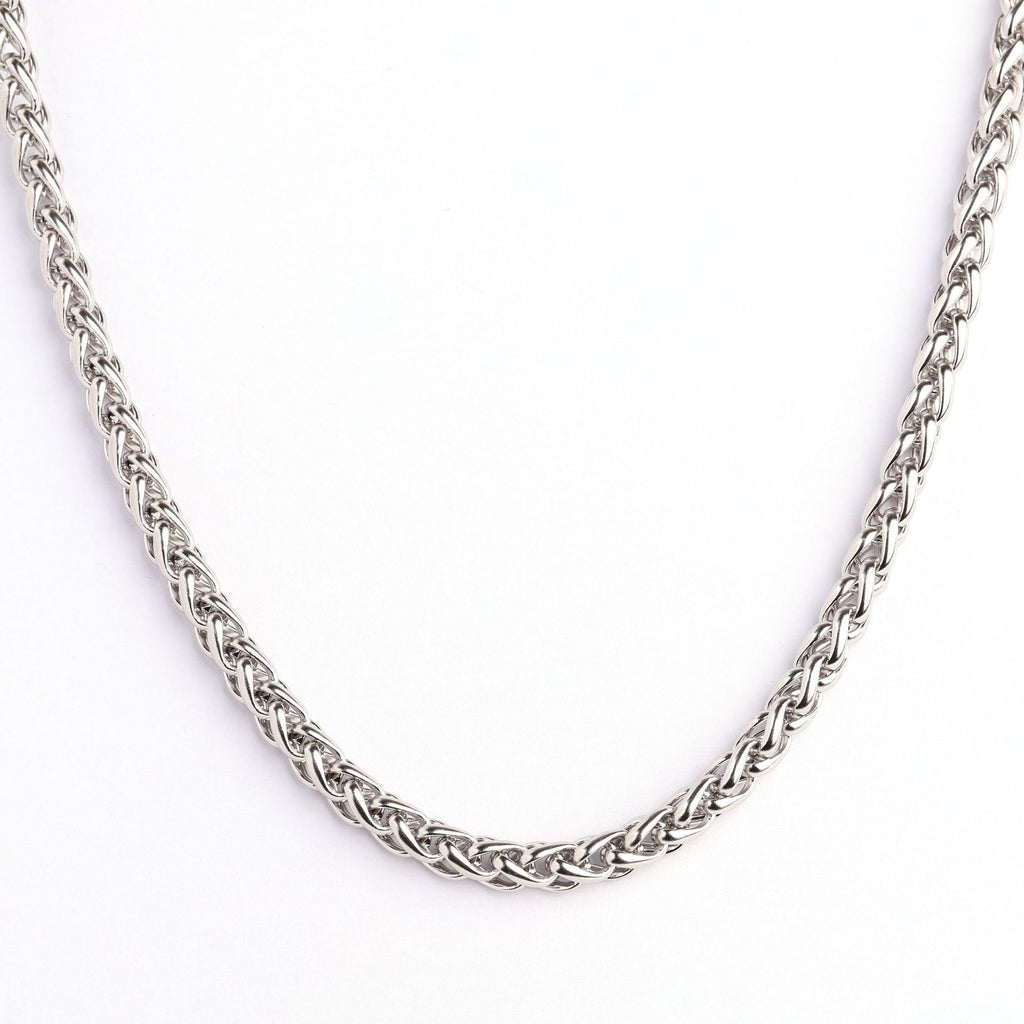 Wheat Link Chain in Titanium Steel view 7