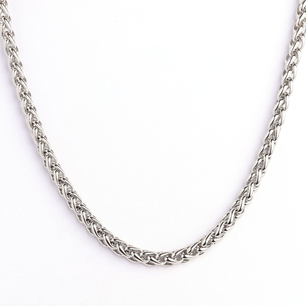 Wheat Link Chain in Titanium Steel view 7