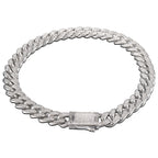 Cuban Link Chain with Pave Clasp view 4