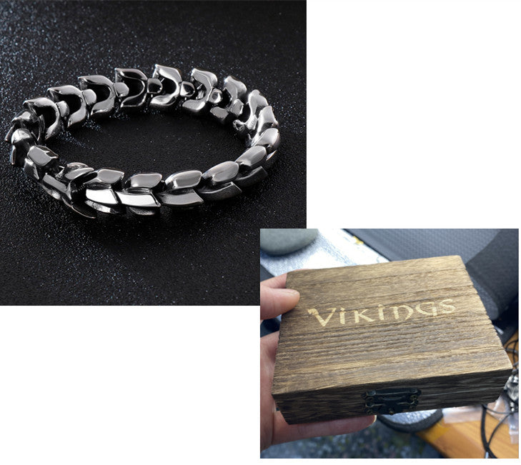 Titanium Steel Keel Link Bracelet view 17