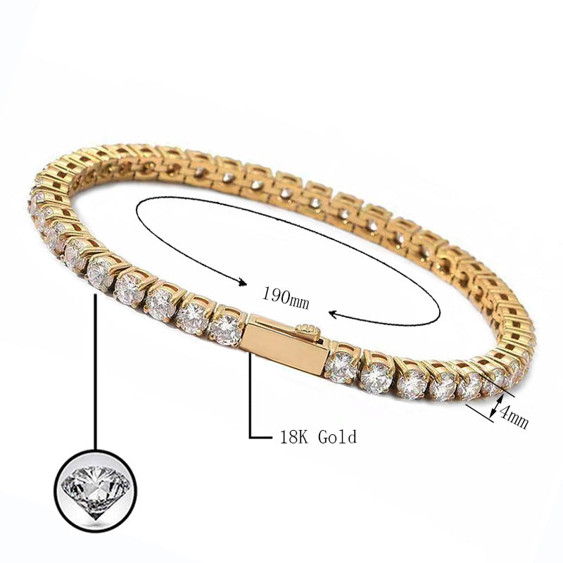 Tennis Bracelet with Cubic Zirconia view 2