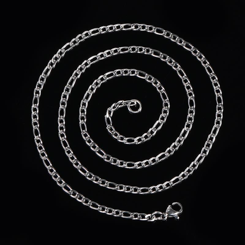 Figaro Chain in Stainless Steel view 7