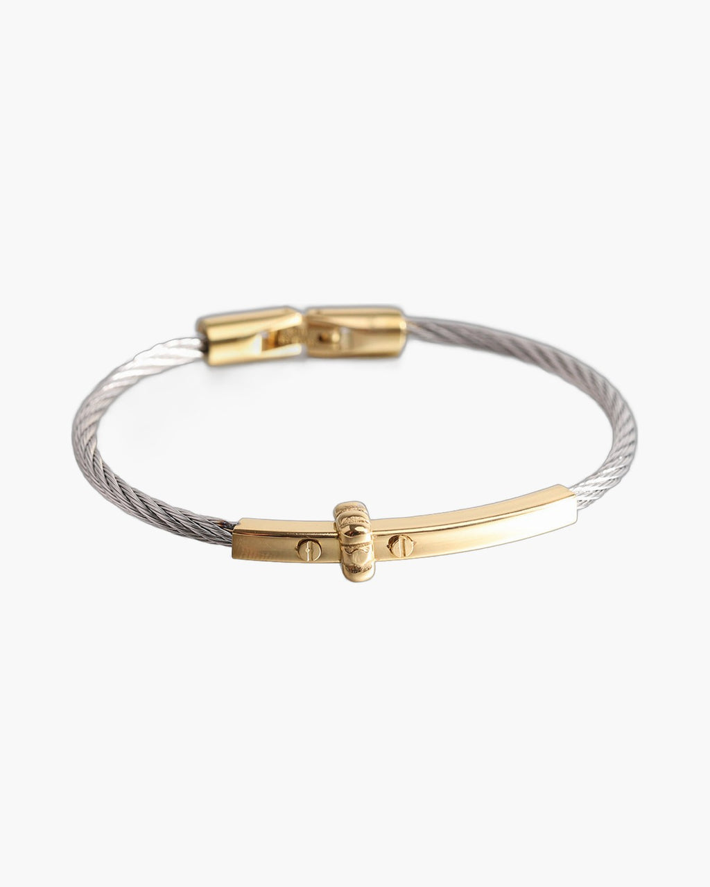 Cable Bracelet with Bar Detail view 5