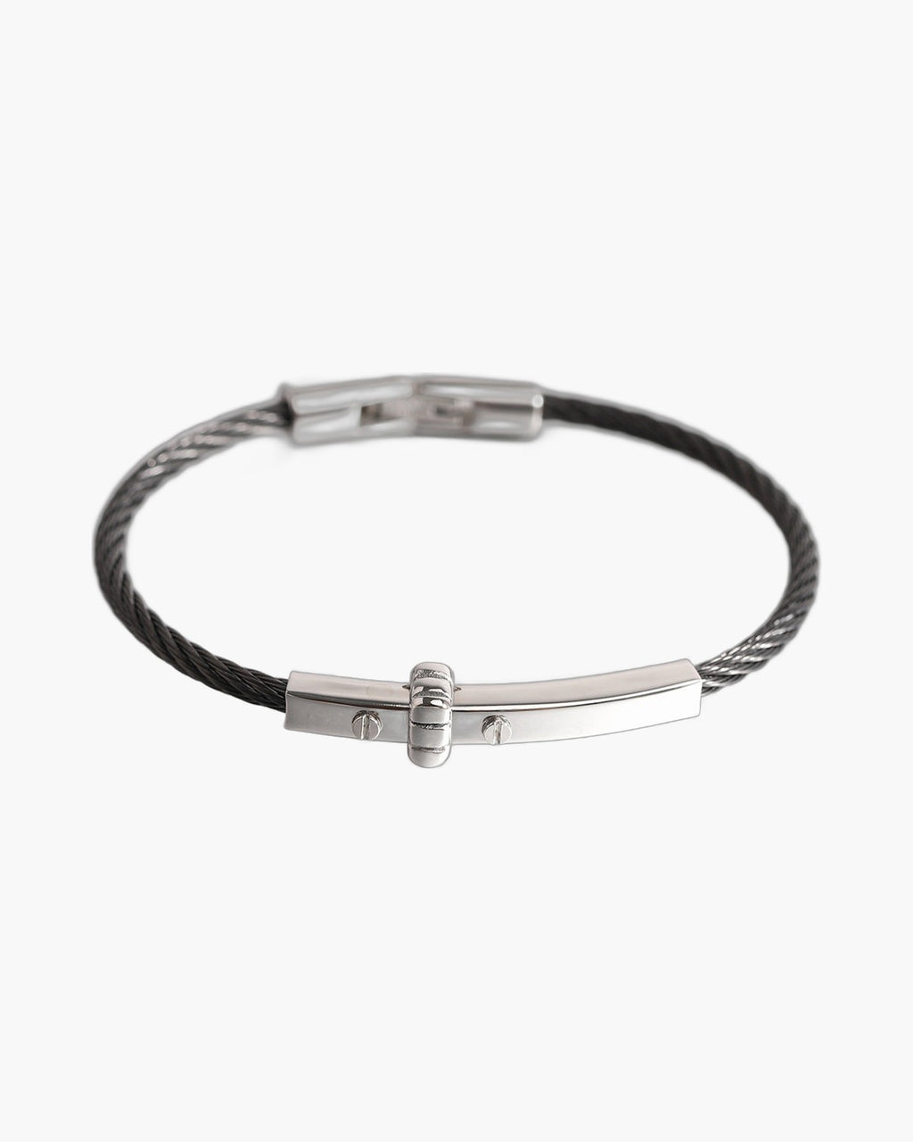 Cable Bracelet with Bar Detail view 2