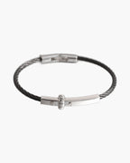 Cable Bracelet with Bar Detail view 2