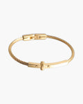 Cable Bracelet with Bar Detail