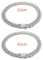 Cuban Link Chain with Pave Clasp view 28