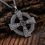 Celtic Knot Cross Pendant Necklace view 10