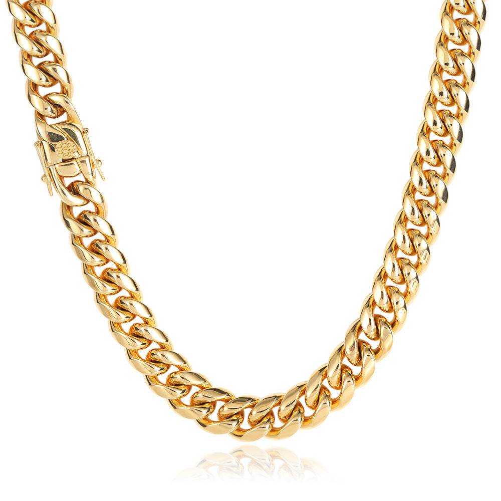 Heavy Curb Chain Necklace view 9
