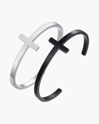 Cross Motif Cuff Bracelet view 8