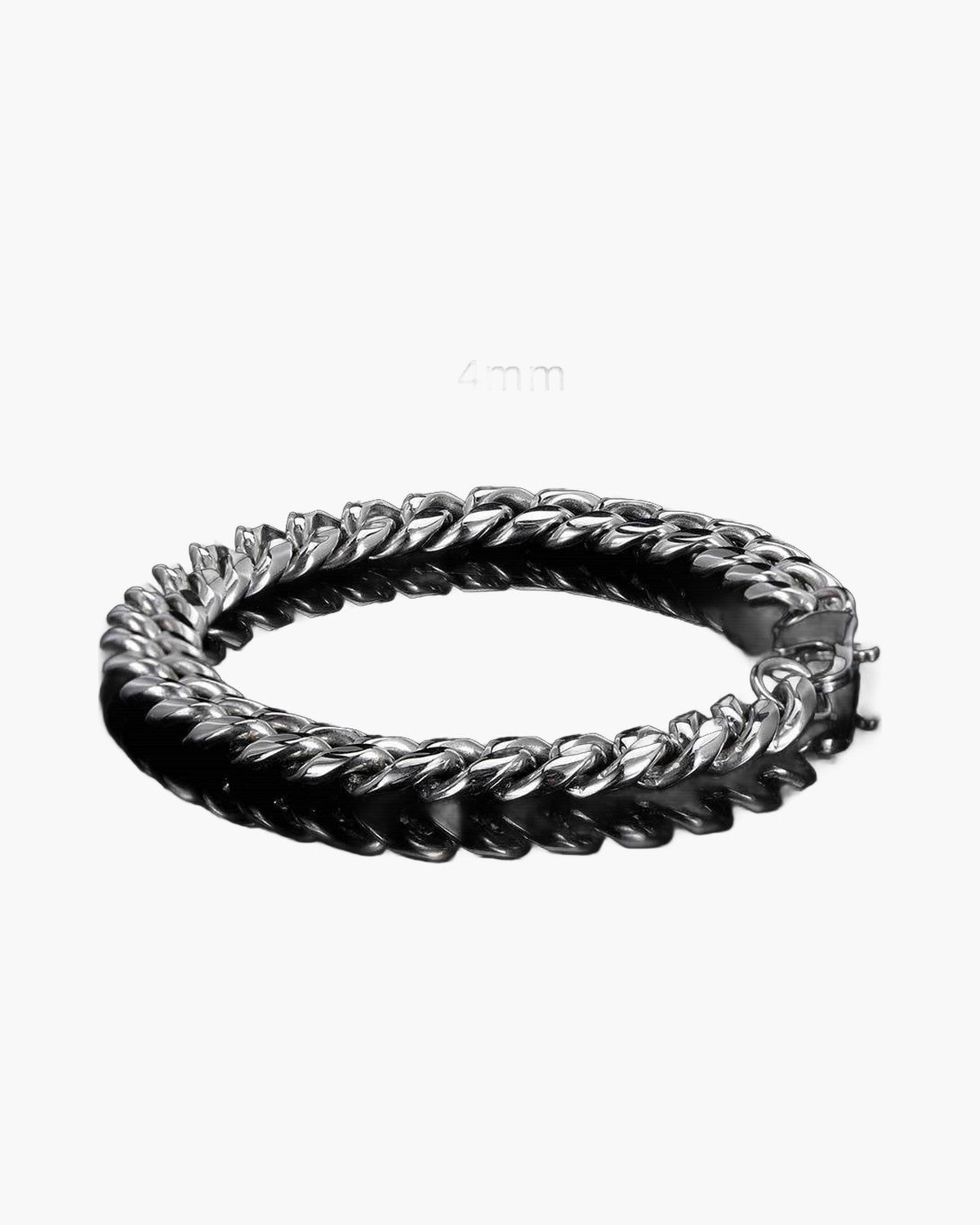 Cuban Link Bracelet in Stainless Steel view 7