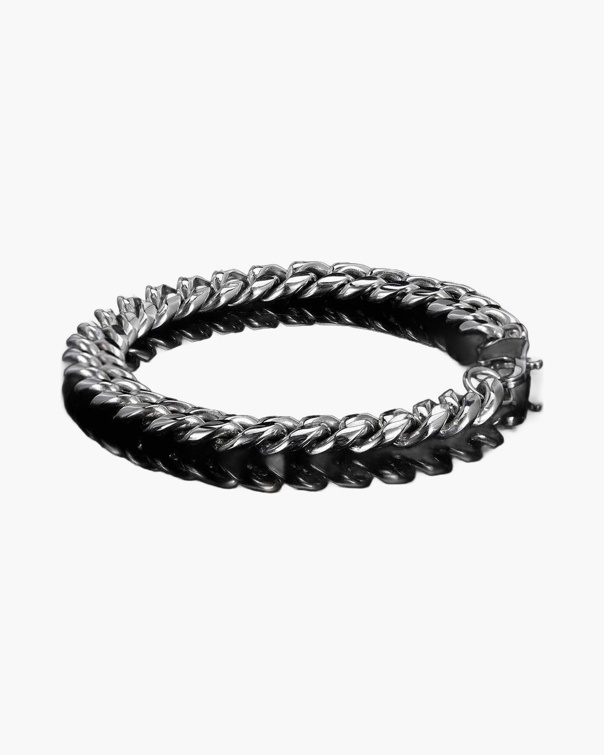 Cuban Link Bracelet in Stainless Steel view 8