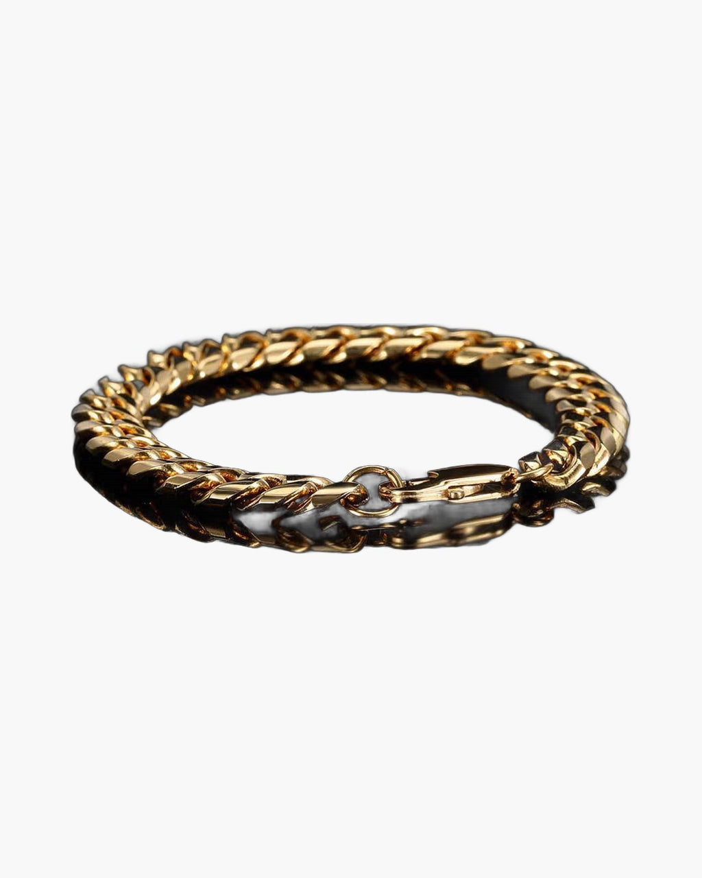 Cuban Link Bracelet in Stainless Steel view 2