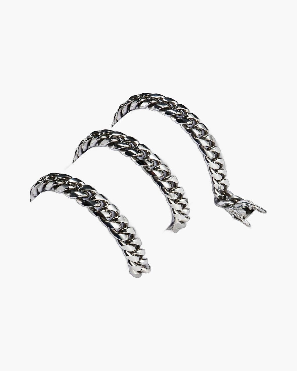 Cuban Link Chain and Bracelet Set view 7