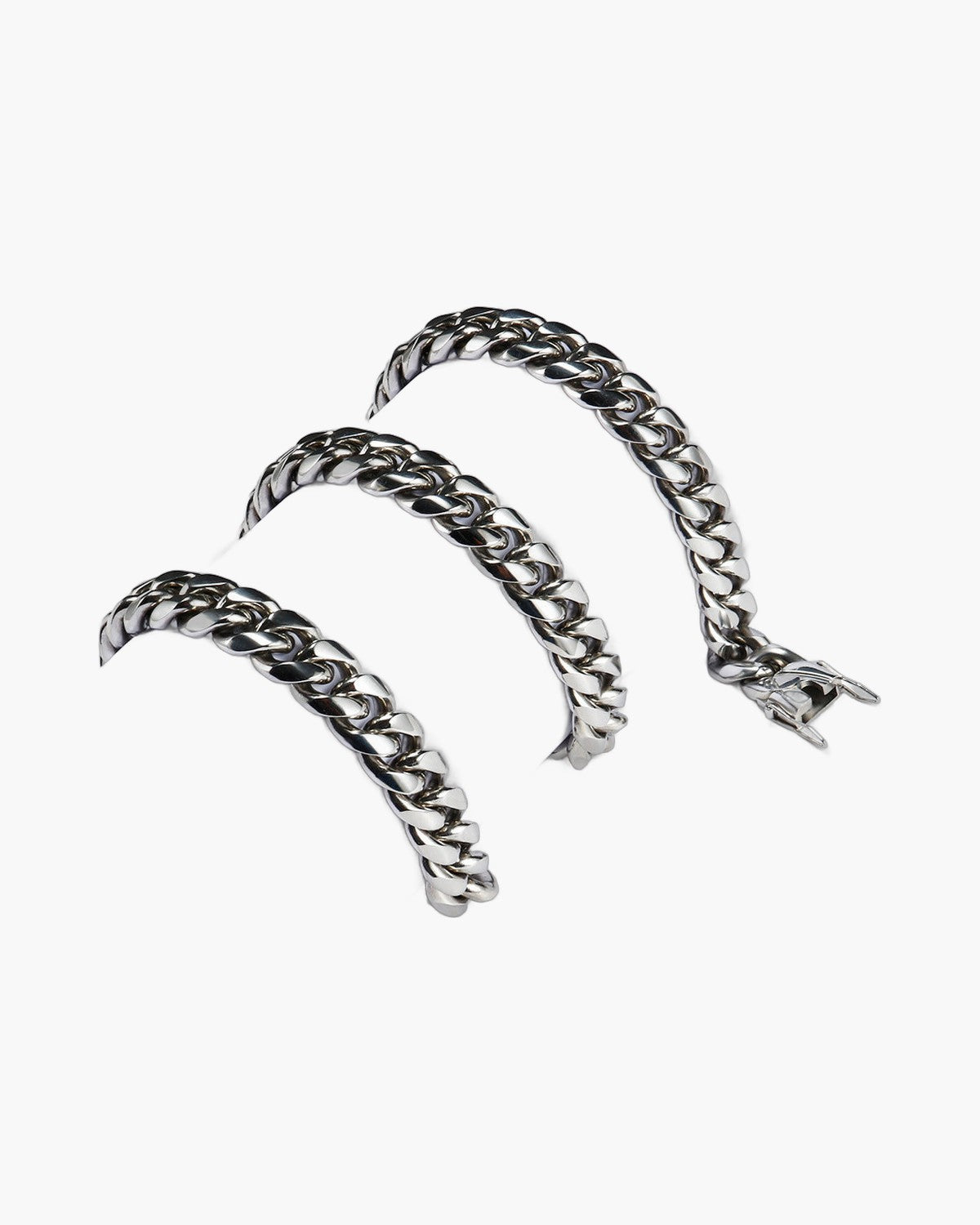 Cuban Link Chain and Bracelet Set view 7