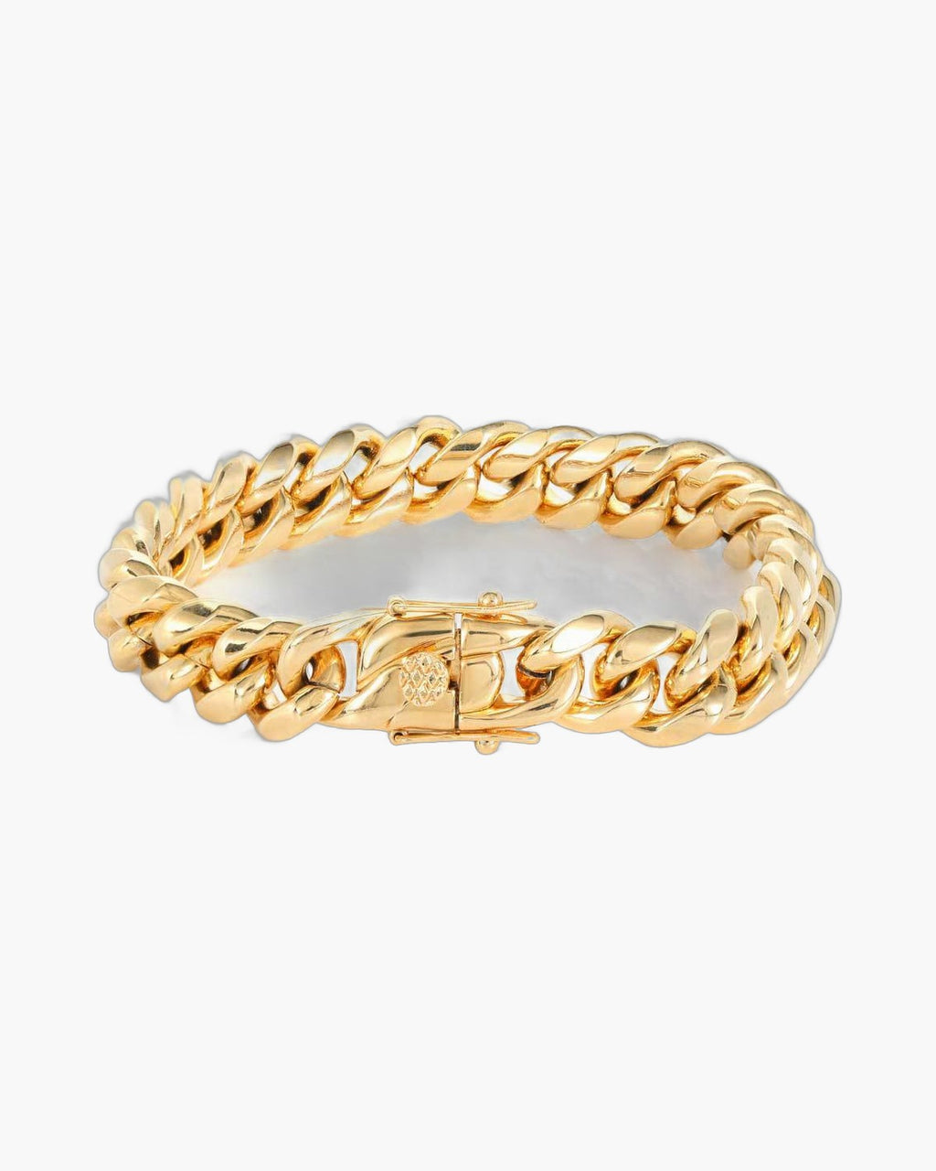 Cuban Link Chain Bracelet with Box Clasp view 6