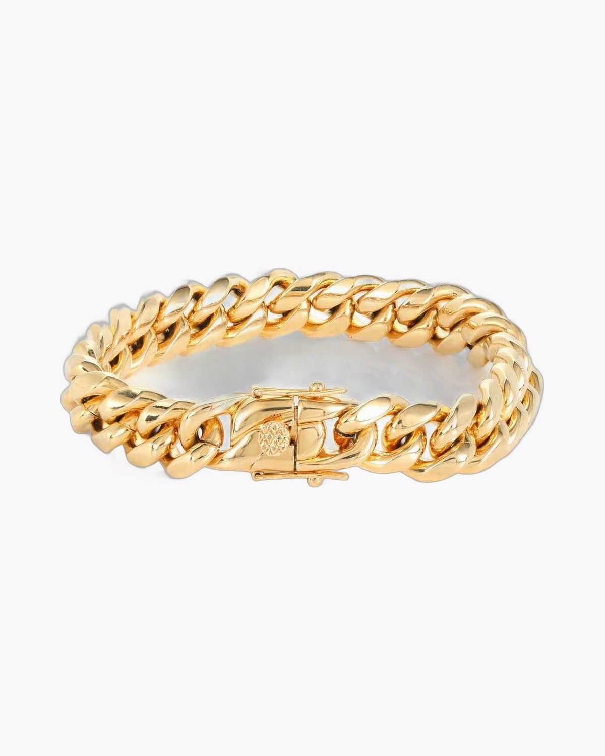 Cuban Link Chain Bracelet with Box Clasp view 6