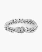 Cuban Link Chain Bracelet with Box Clasp view 9