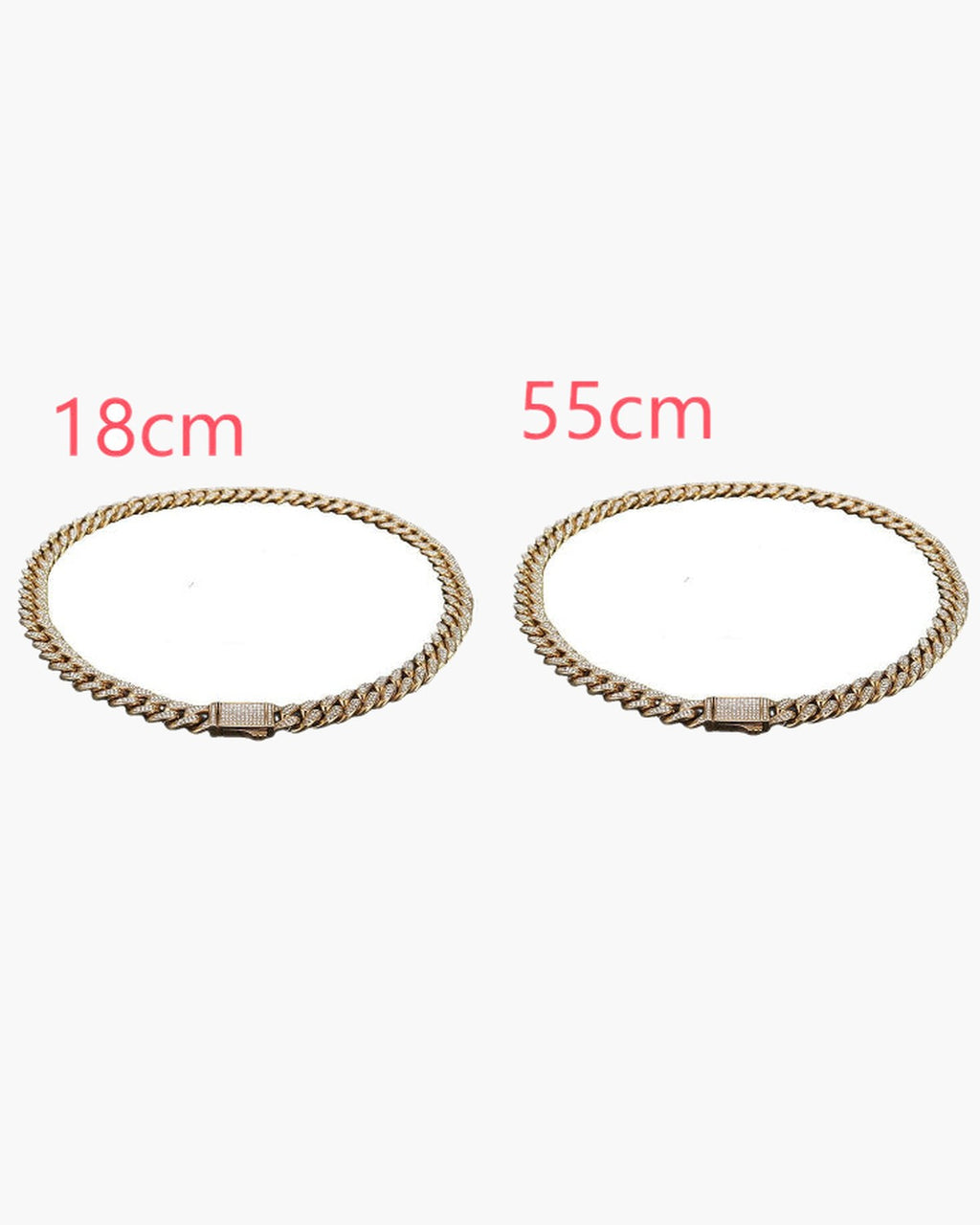 Cuban Link Chain with Pave Clasp view 27