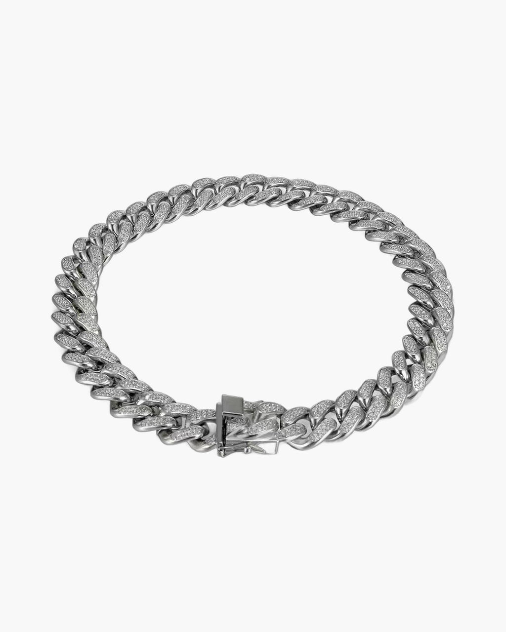 Cuban Link Chain with Pave Clasp view 3