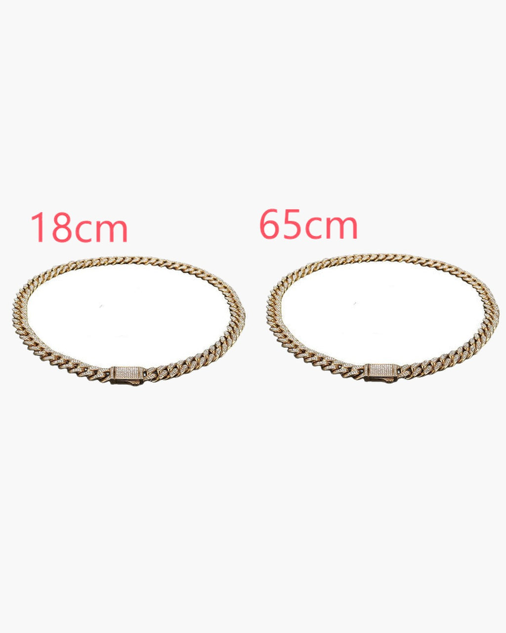 Cuban Link Chain with Pave Clasp view 31
