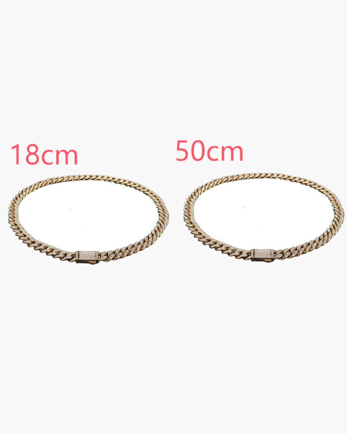 Cuban Link Chain with Pave Clasp view 22