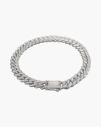 Cuban Link Chain with Pave Clasp view 4