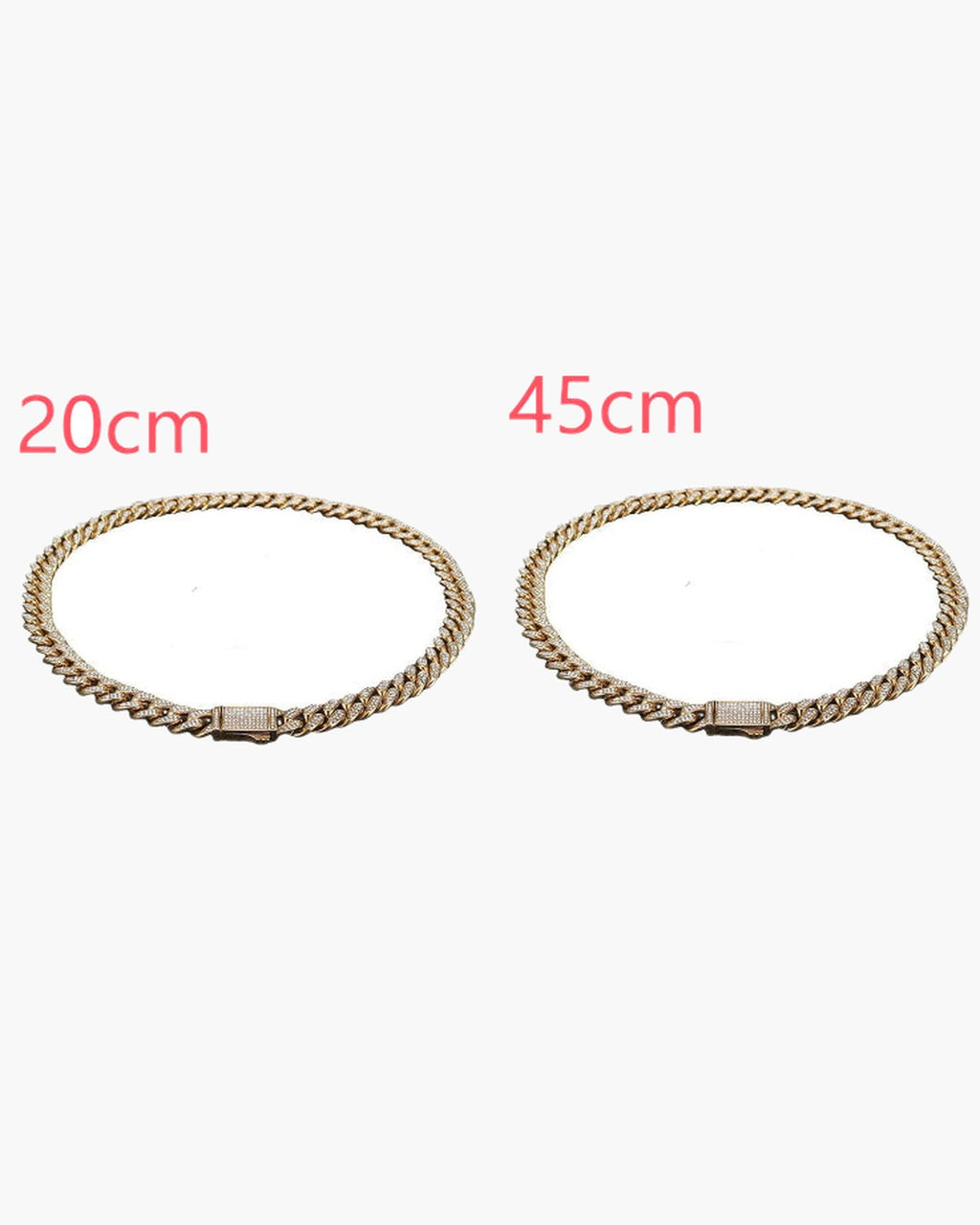 Cuban Link Chain with Pave Clasp view 29