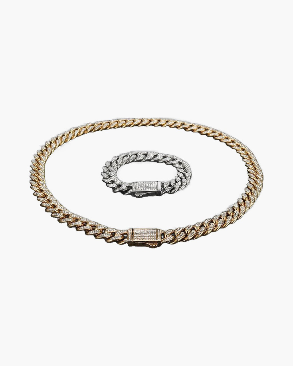 Cuban Link Chain with Pave Clasp view 26