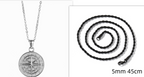 Compass Pendant Rope Chain Necklace view 12