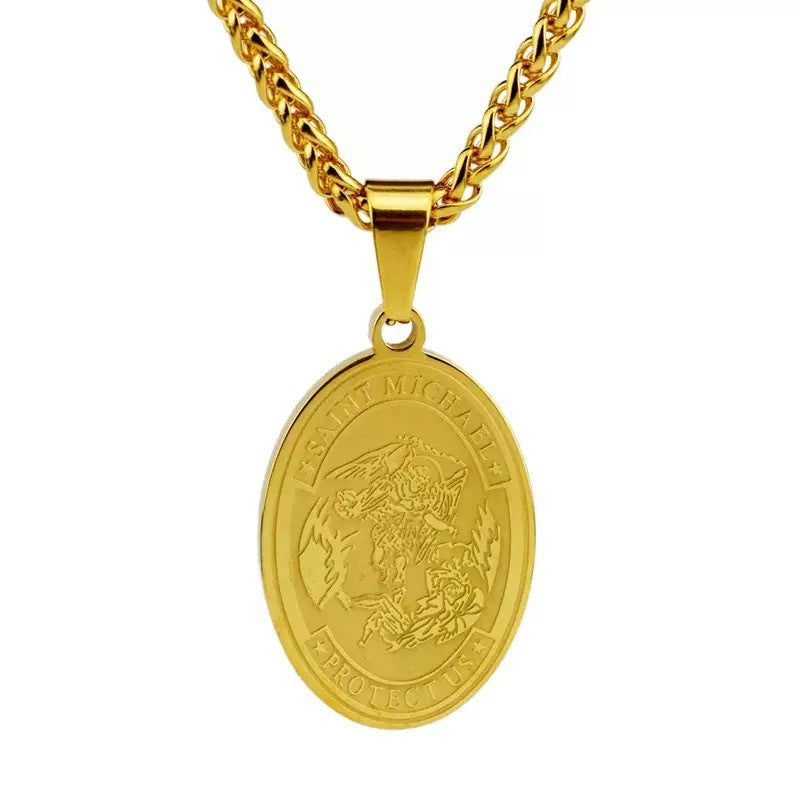 Oval Medallion Pendant Necklace view 5