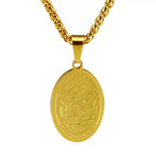 Oval Medallion Pendant Necklace view 5