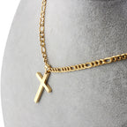 Figaro Chain with Cross Pendant view 6