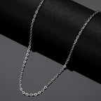 O-Link Chain Necklace in Titanium Steel view 2