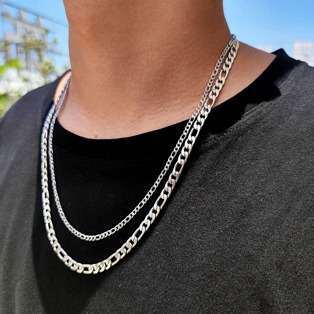 Figaro Chain in Stainless Steel view 5