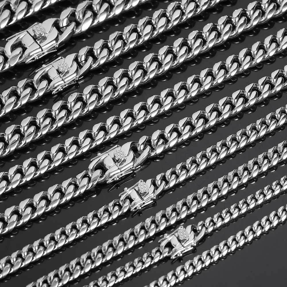 Cuban Link Chain Bracelet with Box Clasp view 8