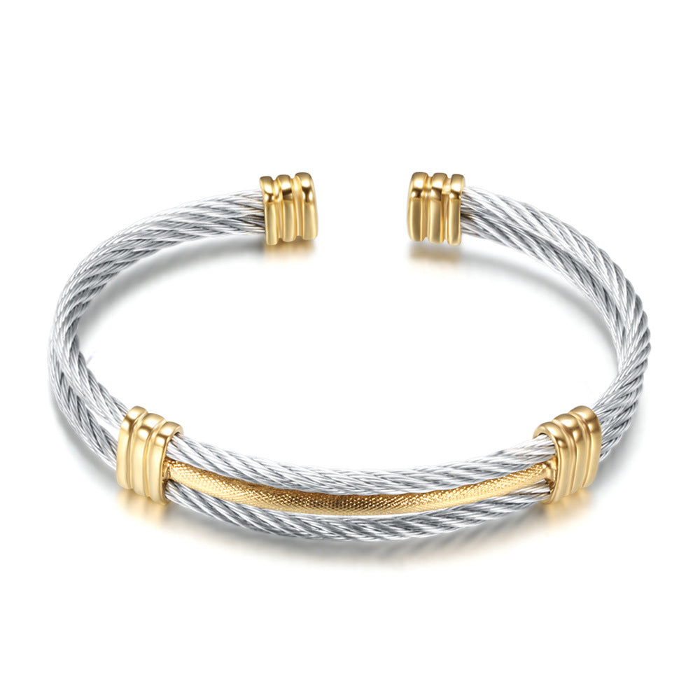 Cable Cuff Bracelet view 6