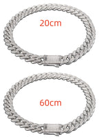 Cuban Link Chain with Pave Clasp view 21