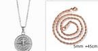 Compass Pendant Rope Chain Necklace view 9