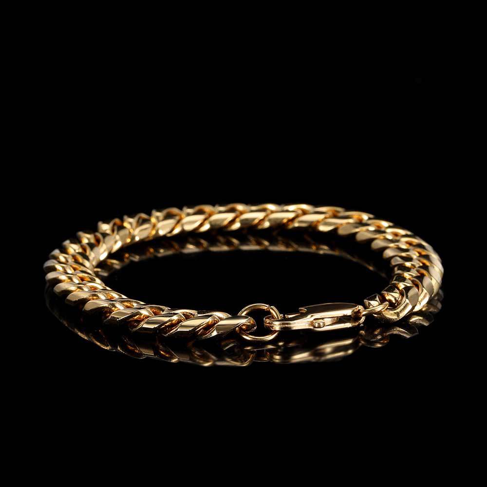 Cuban Link Bracelet in Stainless Steel view 5