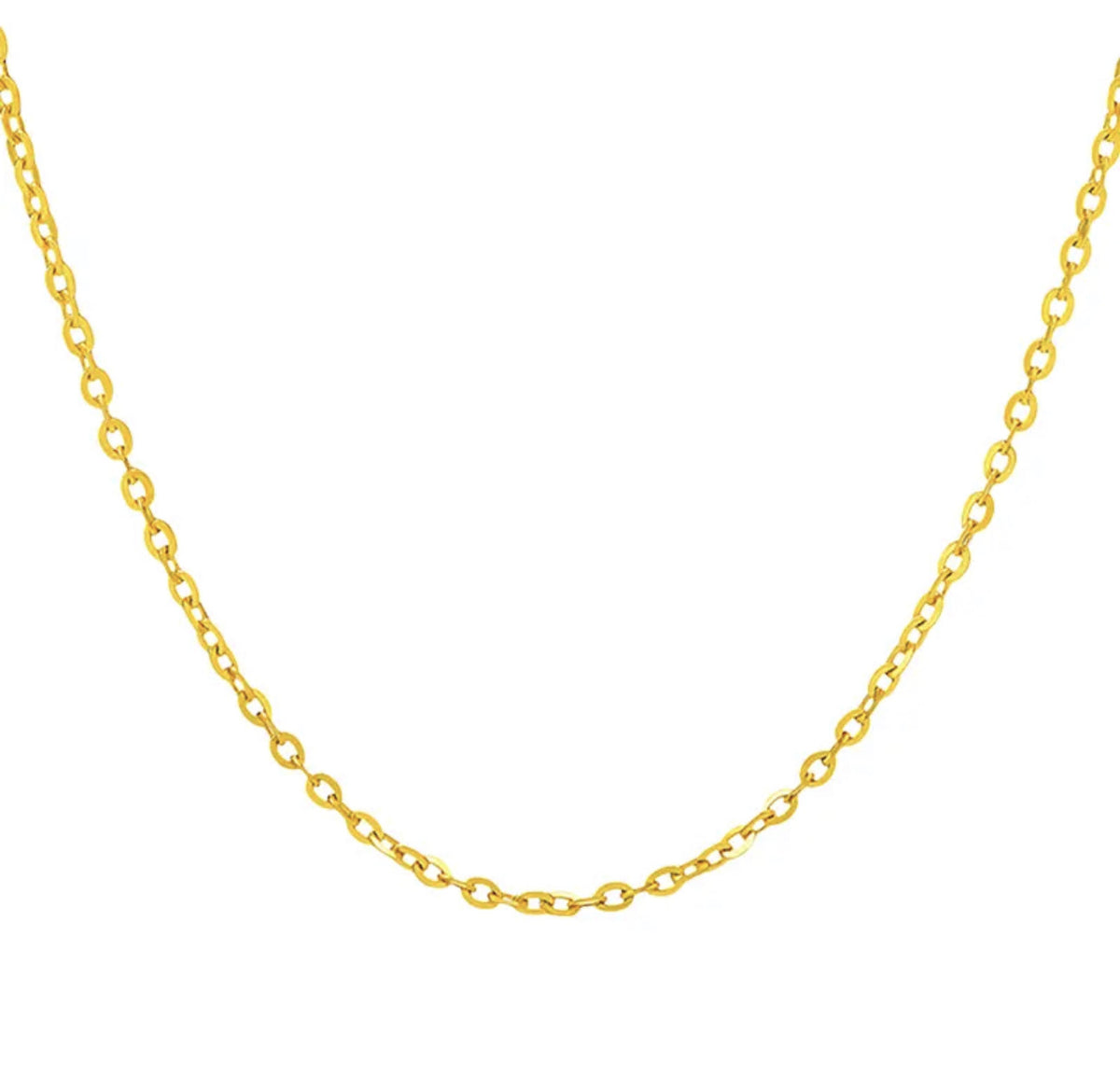 O-Link Chain Necklace in Titanium Steel view 5