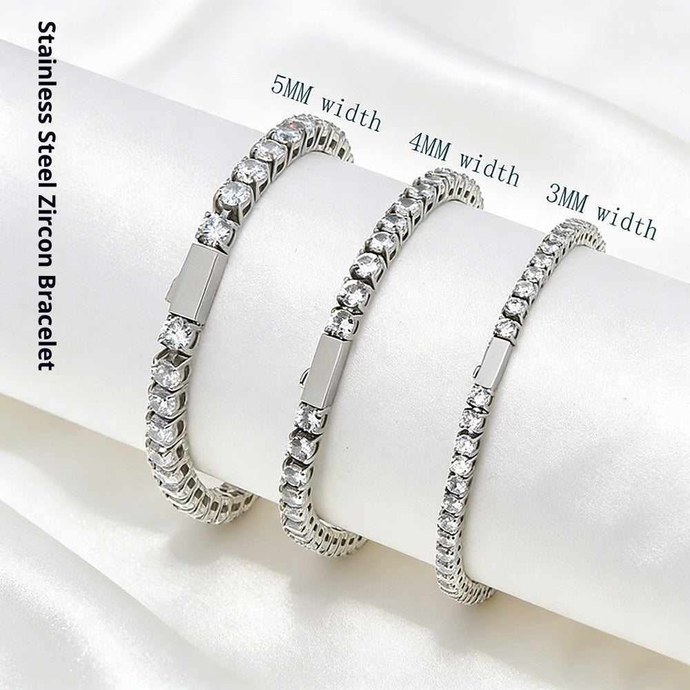 Tennis Bracelet with Cubic Zirconia view 6