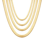 Flat Snake Chain Necklace view 10