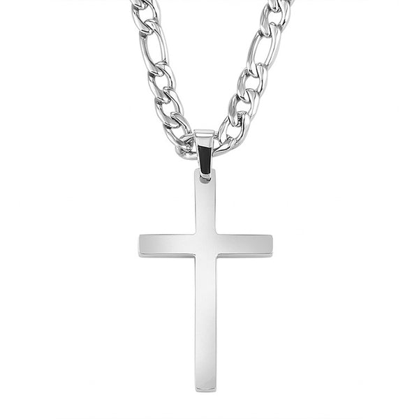 Figaro Chain with Cross Pendant view 4
