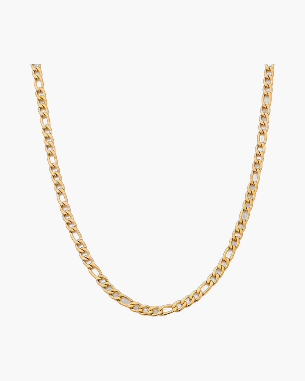 Figaro Chain Necklace in Stainless Steel view 9