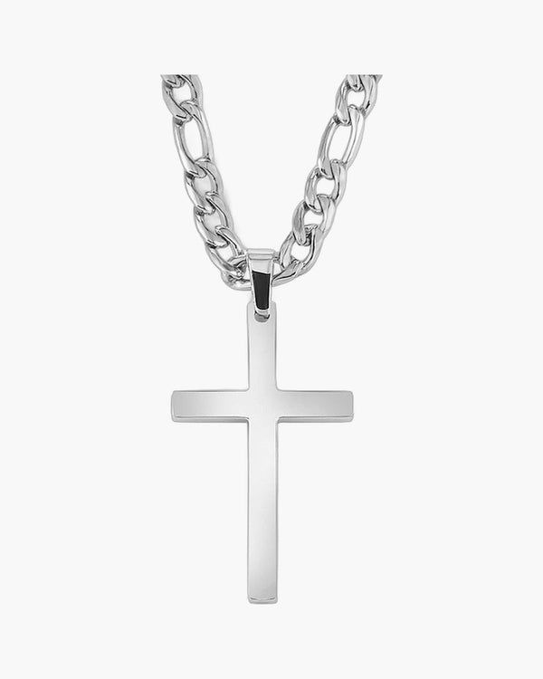 Figaro Chain with Cross Pendant view 4