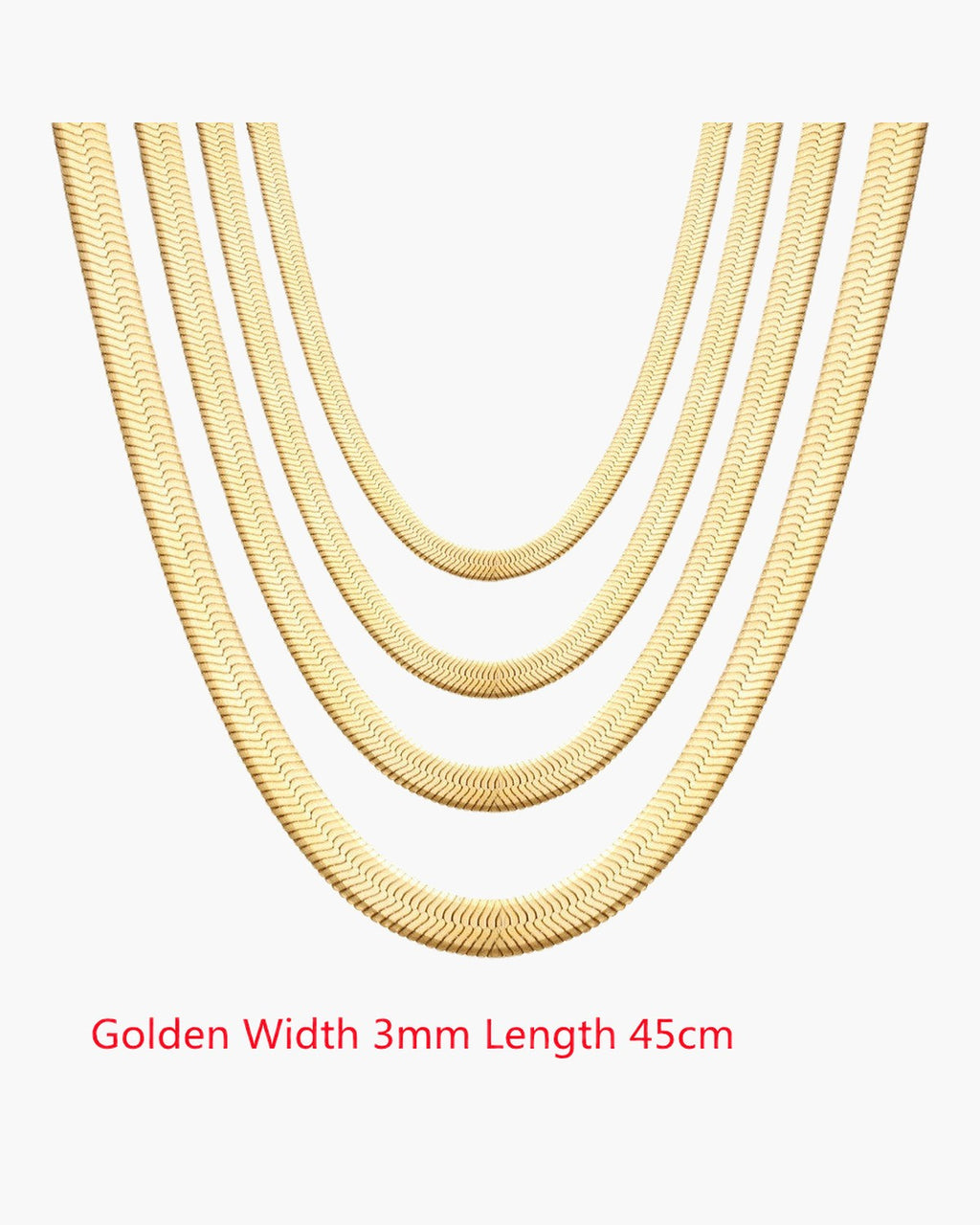 Flat Snake Chain Necklace view 33