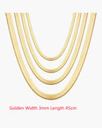 Flat Snake Chain Necklace view 33