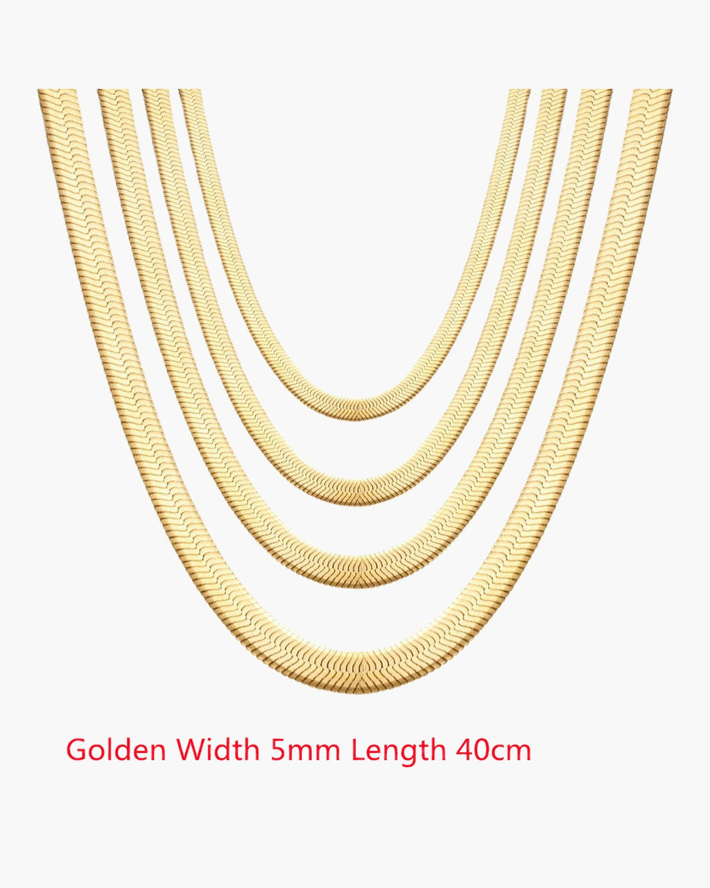 Flat Snake Chain Necklace view 46
